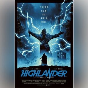 Highlander Fine Art Movie Poster -24”x 36” - 1/175